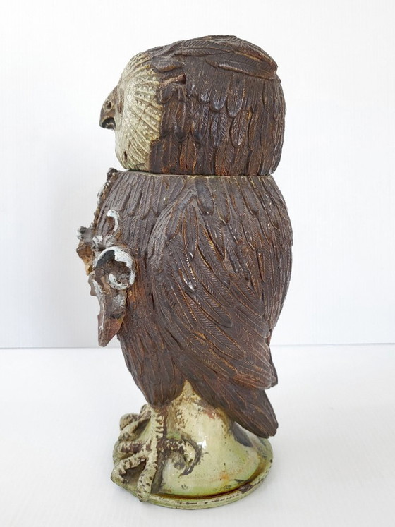 Image 1 of Precioso bombonera antigua de cerámica firmada con la letra "N", ¿de época del siglo XIX?