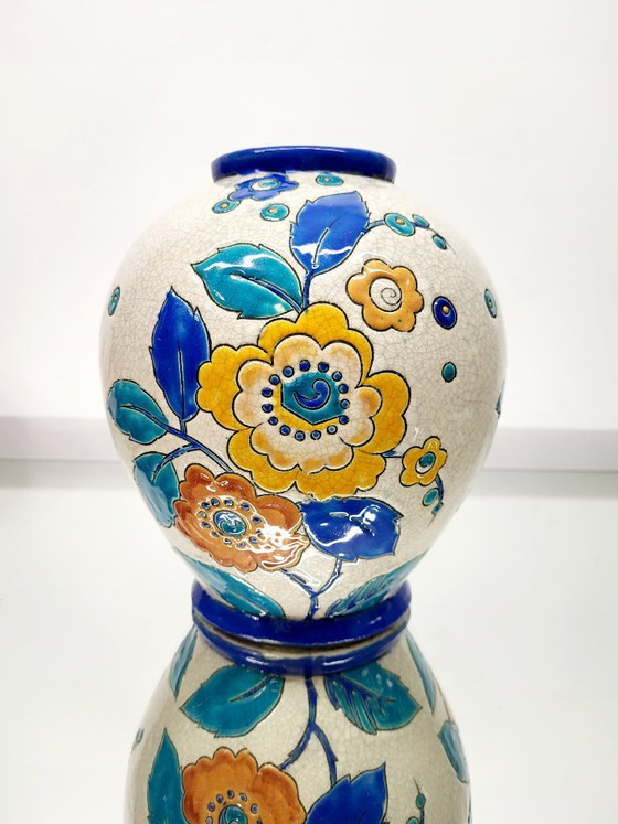 Image 1 of Boch Frères Keramis vase – decor D.2516 – ca. 1939 – Belgium