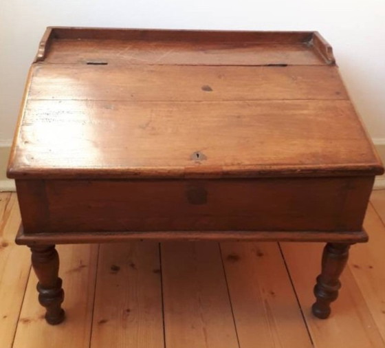 Antiek schuin schrijfbureau van Louis Philippe – Wood, Brass (photo 8 of 10)