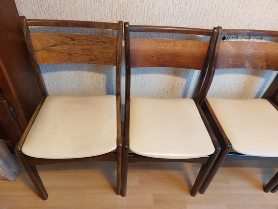 Image 1 of 5x vintage dining room chairs Danish style