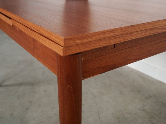 Image 1 of Teakholztisch, dänisches Design, 1970er Jahre, hergestellt in Dänemark