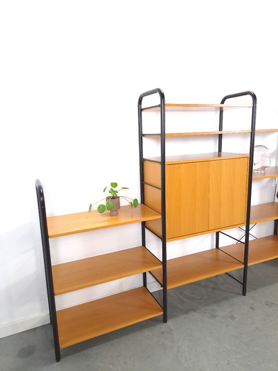 Image 1 of Ikea modular wall system Niklas with cabinets and shelves vintage