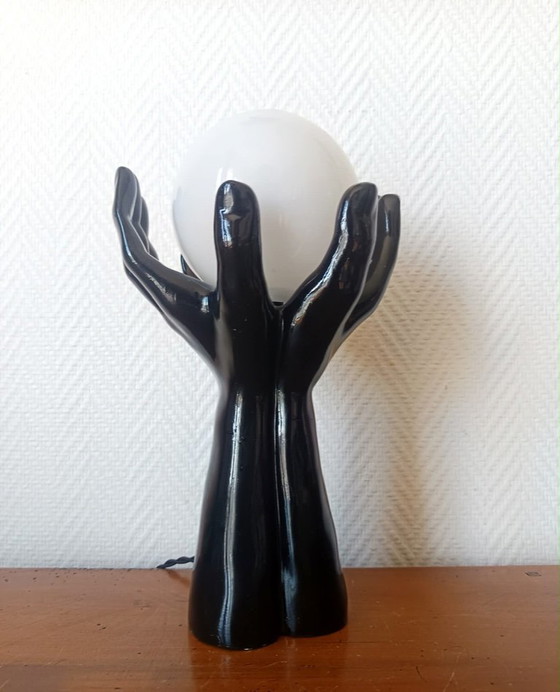 Vintage Hands Lamp 1970 – Table lamps, Ceramic (photo 13 of 13)