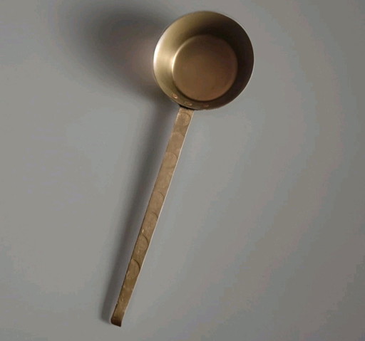 Antike Messingkelle - Frankreich - 1900 (mit Herstellermarke)