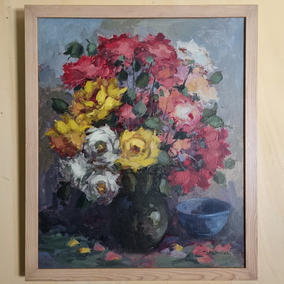 Image 1 of Flower still life 50x60 cm