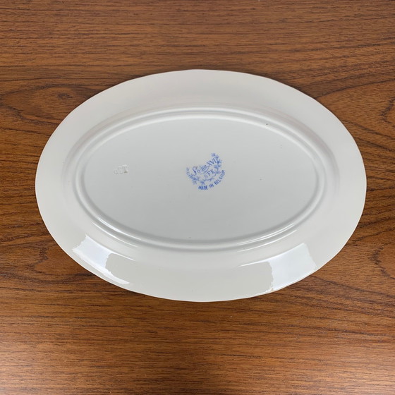 Image 1 of Plato ovalado antiguo Luis XVI, BFK, Bélgica
