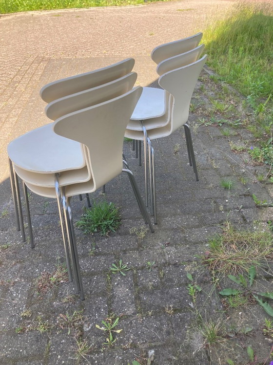 Image 1 of 6x Arne Jacobsen Mosquito/Mosquito chairs - Fritz Hansen