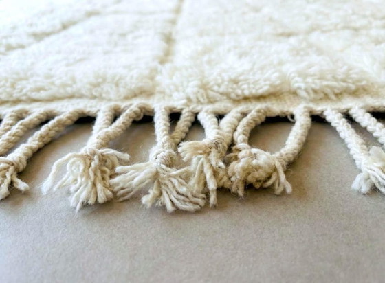 Alfombra marroquí natural – Arte bereber hecho a mano de las montañas del Atlas 250cmx300cm – Cotton (photo 3 of 9)