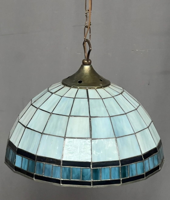 Lampada a sospensione in stile Tiffany. – Lampadari, Crystal, Glass, Art Nouveau (photo 5 of 6)