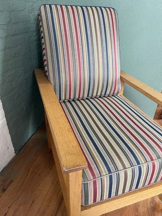 Image 1 of Sillón de roble estilo Morris - Icono del movimiento Arts & Crafts