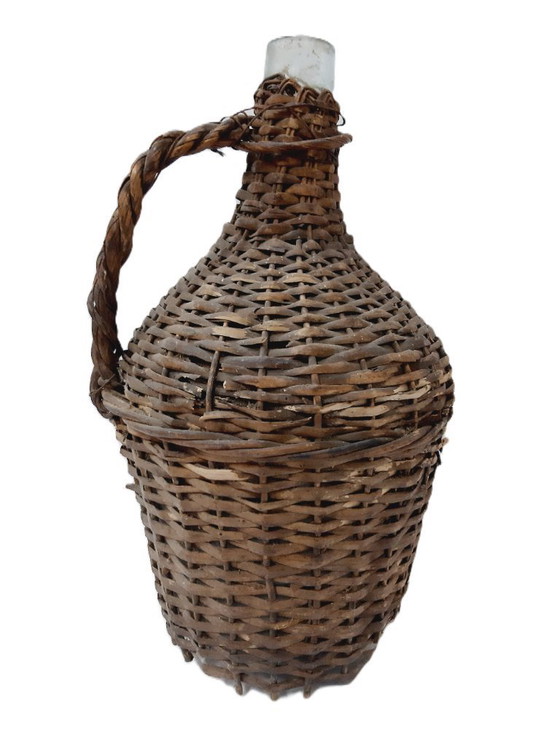 Image 1 of Antique wicker demijohn