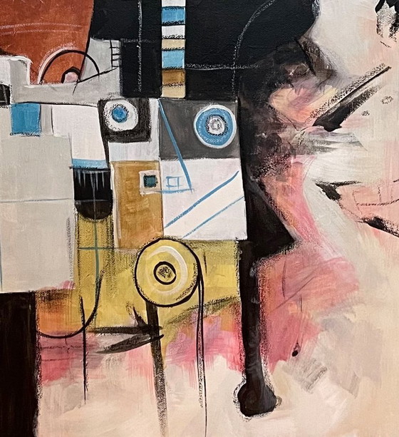 Image 1 of Origineel acrylschilderij van Don Kosta - digitale wereld