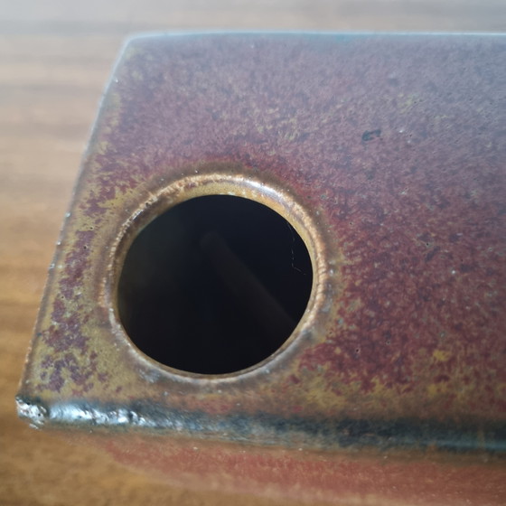 Image 1 of Vase bloc Mobach, grès, émail mixte, années 1960