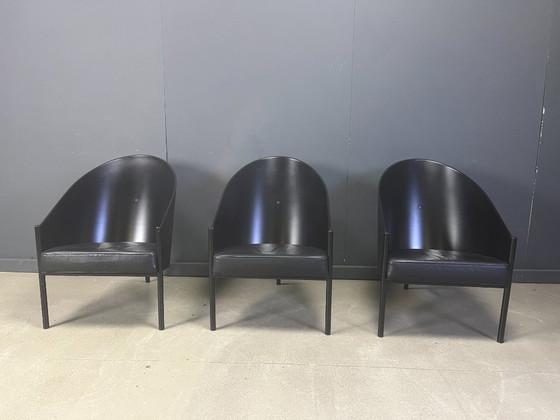 Image 1 of Set di 3 sedie vintage Pratfall di Philippe Starck per Driade, 1982