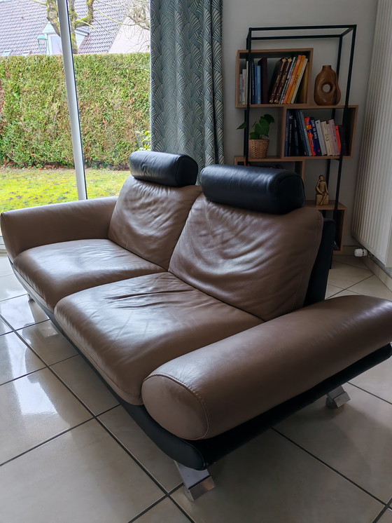 Image 1 of Sofá de cuero de 3 plazas
