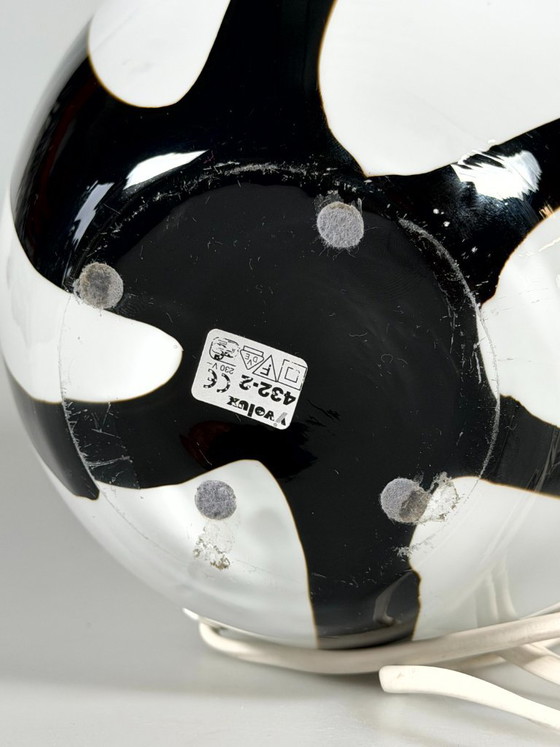 Vintage 1970s/80s glass table lamp by Volux, Italy – Plastic (photo 15 of 15)