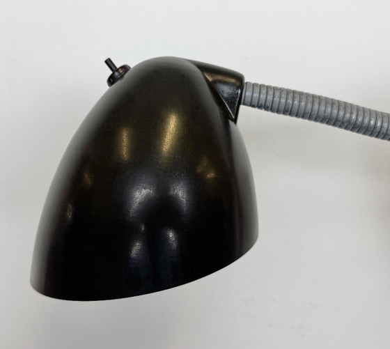 Image 1 of Graue industrielle Scherenwandleuchte von Elektroinstala, 1960er Jahre