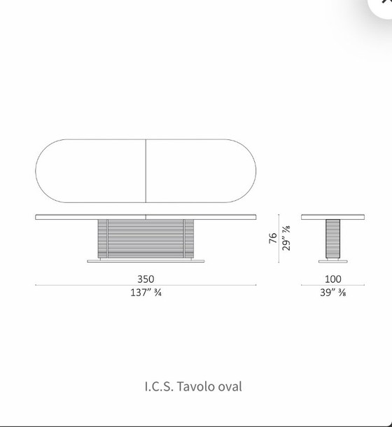 Table de salle à manger Ceccotti en noyer pour 10 personnes – Tables de salle à manger, Metal, Textile (photo 5 of 5)
