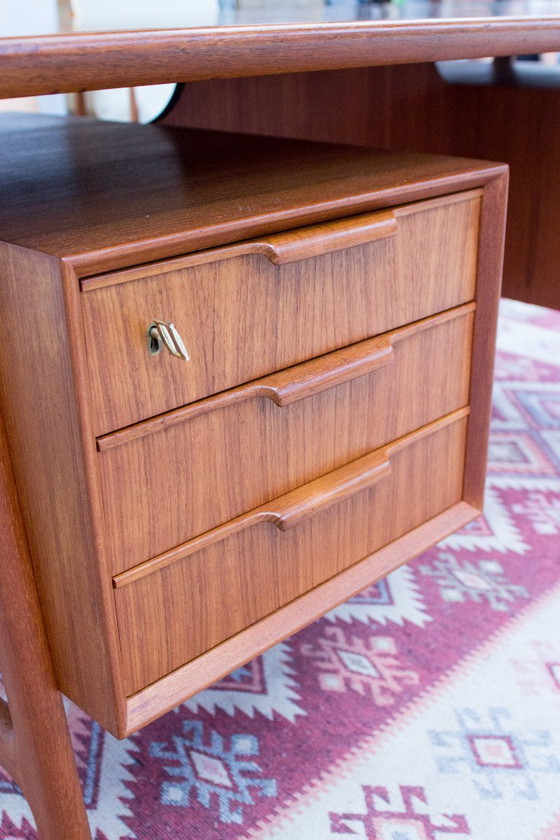 Image 1 of Omann Jun Model 75 Desk Vintage Teak Danish