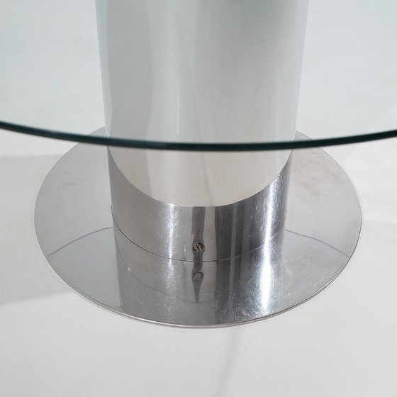 Mesa “Cidonio” de Antonia Astori para Driade, años 70 – Mesas de comedor, Glass, Metal (photo 8 of 13)