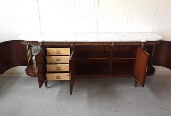 Image 1 of Frans dressoir/buffetkast in Lodewijk XVI-stijl, gesigneerd door JP Ehalt.