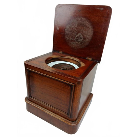 Image 1 of Antieke Victoriaanse Nachtspiegel / Commode / Pot