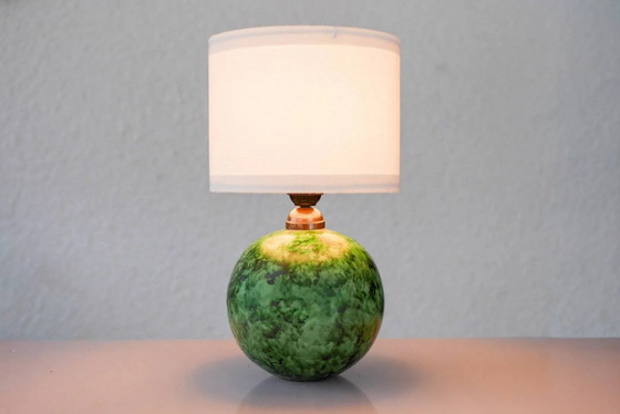 Image 1 of Scandinavian Art Deco table lamp in ceramic by Erik Mornils for Nittsjö, 1930s