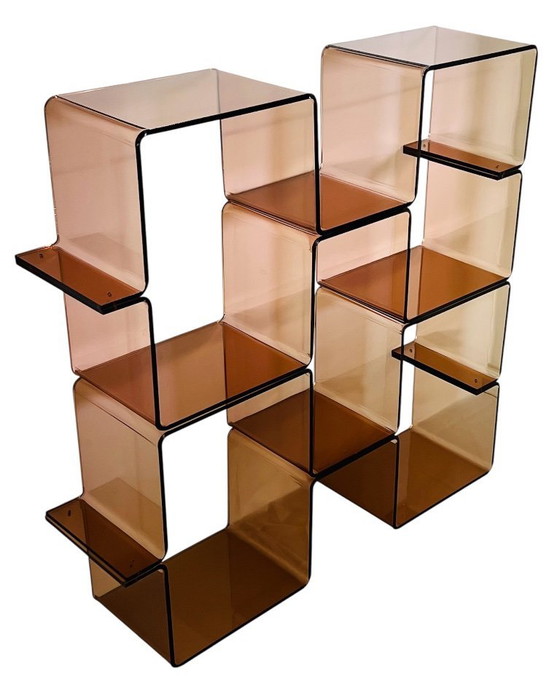 Image 1 of Etagère "serpent" en altuglas par Michel Dumas, France années 70