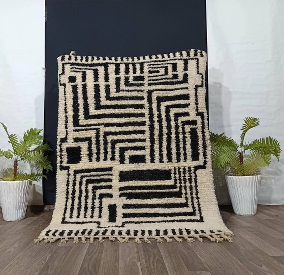 Handgefertigter Wollteppich Marokko 3 x 2 m – Teppiche & Läufer, Wool (photo 13 of 13)