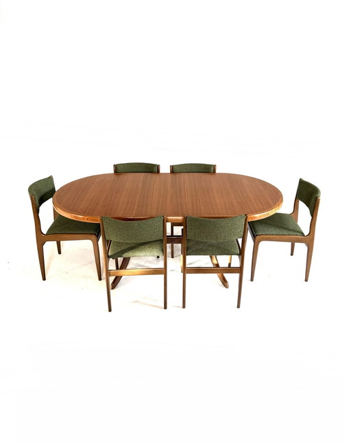 Vintage extendable teak dining table, Denmark 1960s