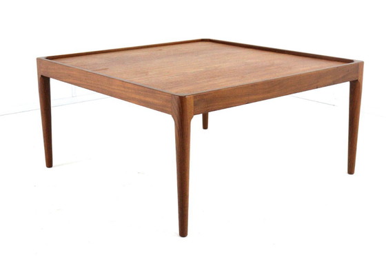 Image 1 of Table basse carrée à plateau réversible, vintage « Hilleberg »