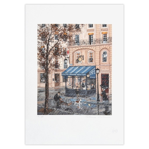 Fabienne DELACROIX Paris - Le Cadran bleu Impresión pigmentada de archivo firmada 2024