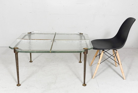 Image 1 of Brutalist side table/coffee table from the 1980s by Lothar Klute, Germany.