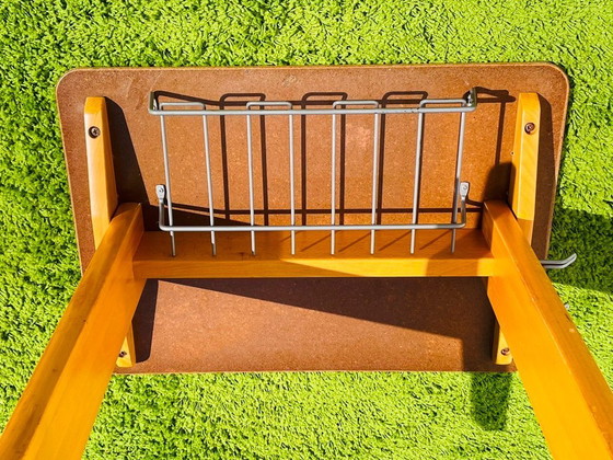 Image 1 of Houten Casala schoolbank & stoel. Vintage 60s 