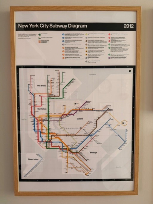 Massimo Vignelli | New York Subway Diagram 2012