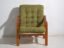 Olive green vintage armchair (c.1950) #80 – Canvas, Scandinavian (photo 28 of 40)
