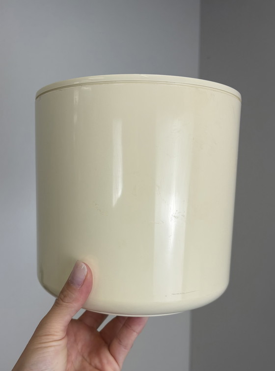 Image 1 of Crayonne vintage beige kunststof grote ijsemmer / voorraadpot