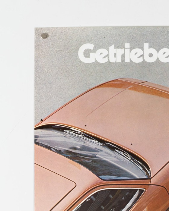 Image 1 of Porsche Getriebe Hinten - Motor Vorn – 1976 – Poster originale Porsche vintage di Werbeagentur Strenger – 102x76 cm