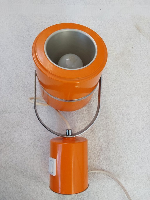 Orange Rotatable Table Lamp Sixties Edition