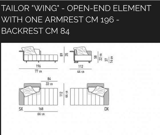Image 1 of Minotti Freeman modulaire hoekbank stof cat. G lp € 35.000,- 