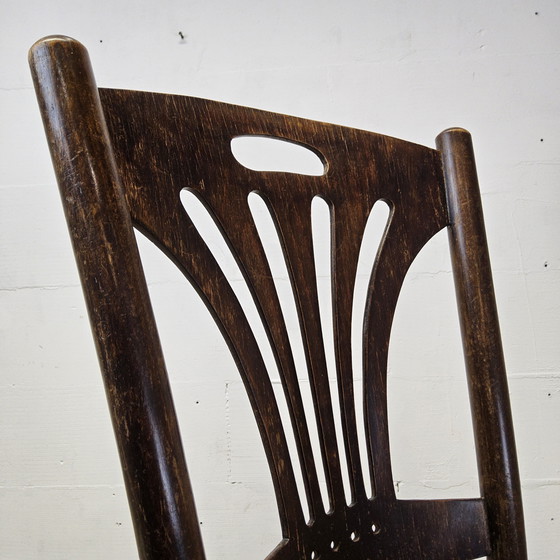 Image 1 of Antique Art Nouveau Viennese Jakob and Josef Kohn Chair (Thonet Style) Antique Webbing Chair