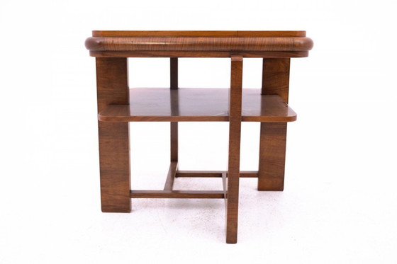 Image 1 of Quadratischer Art-Déco-Tisch aus den 1950er Jahren, Polen.