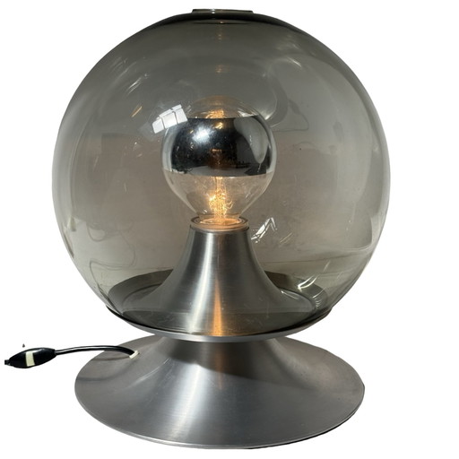 RAAK Amsterdam - Table Lamp Model ‘Droomeiland’ - 1960s - Model Nr. D-2002 - Large - Smoked Glass (photo 2 of 9)