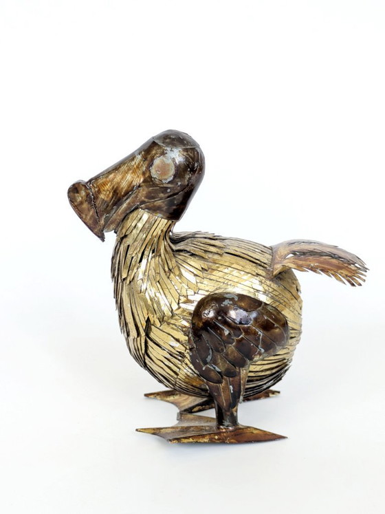 Image 1 of Brutalist Mixed Metal Dodo Sculpture Brass Copper 1960s Sergio Bustamante Style MCM