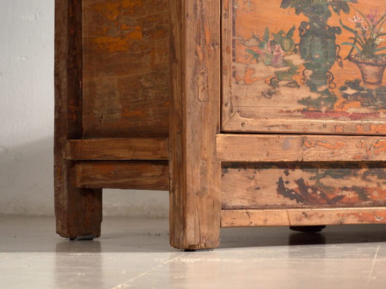 Credenza bassa laccata antica in legno di olmo – Cina, circa 1900 – Credenze con vetrina, Iron, Brass (photo 24 of 40)