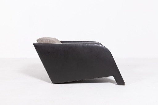 Architectonische ‘Ypsilon’ loungestoel van Ulf Moritz, jaren 80.