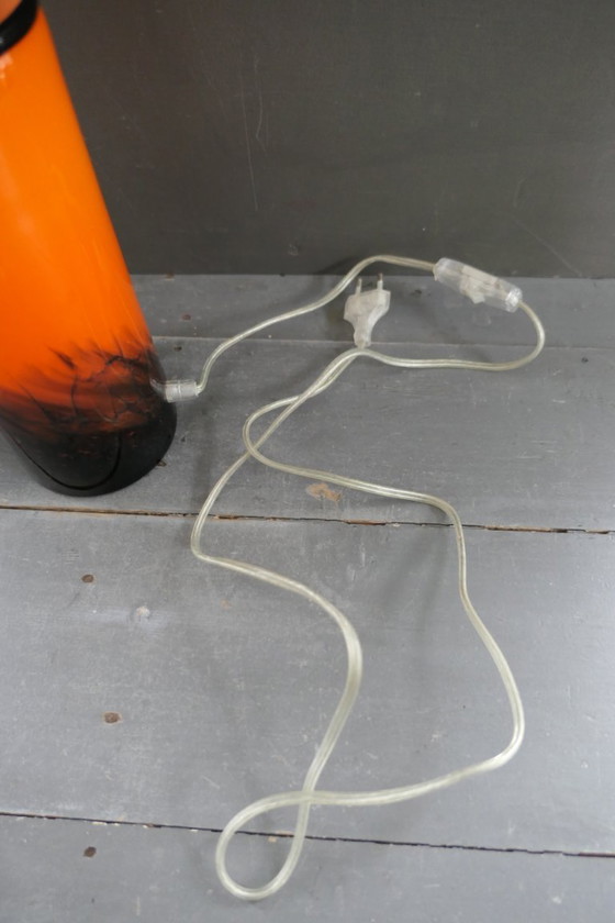 Image 1 of Vintage Eglo glazen tafellamp cilinder