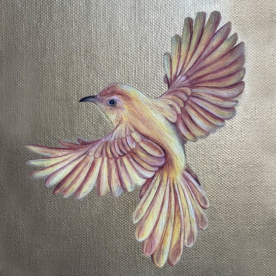 Kleurrijk Vogel kunstwerk – Schilderijen & Tekeningen, Canvas (photo 5 of 8)