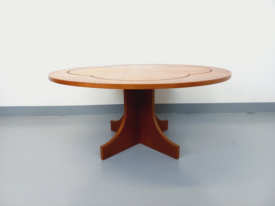 Image 1 of Vintage 60's Round English Teak Coffee Table