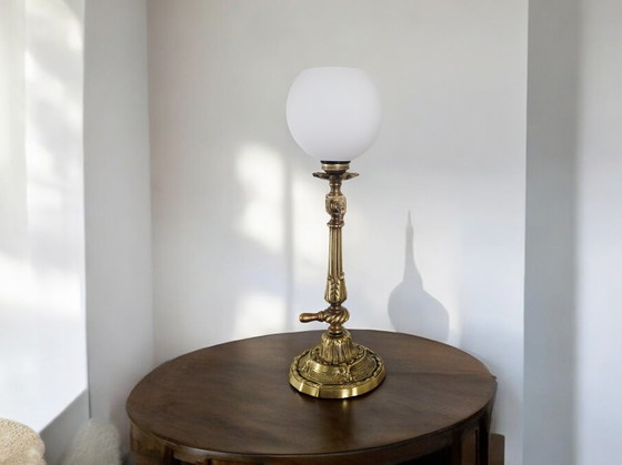 Image 1 of Lampe bronze ciselé style Napoléon III - Époque fin XIXeme 